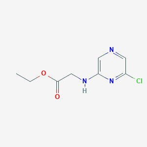 molecular formula C8H10ClN3O2 B1464531 Ethyl 2-(6-chloropyrazin-2-ylamino)acetate CAS No. 1248727-01-6