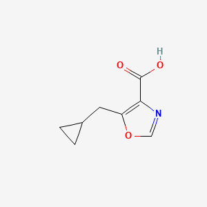 molecular formula C8H9NO3 B1464535 Ácido 5-(ciclopropilmetil)-1,3-oxazol-4-carboxílico CAS No. 1248153-14-1