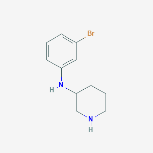 molecular formula C11H15BrN2 B1464536 N-(3-溴苯基)哌啶-3-胺 CAS No. 1248977-43-6