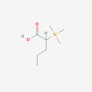 2-(Trimethylsilyl)pentanoic acid