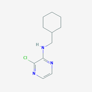 molecular formula C11H16ClN3 B1464539 3-chloro-N-(cyclohexylmethyl)pyrazin-2-amine CAS No. 1250157-35-7