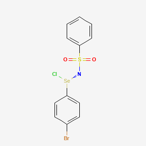 N-(Benzenesulfonyl)-4-bromobenzene-1-seleninimidoyl chloride