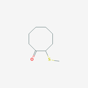 molecular formula C9H16OS B14645419 2-(Methylsulfanyl)cyclooctan-1-one CAS No. 52190-37-1