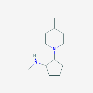 molecular formula C12H24N2 B1464542 N-methyl-2-(4-methylpiperidin-1-yl)cyclopentan-1-amine CAS No. 1248244-52-1