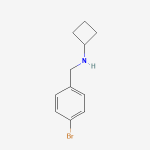 B1464553 N-[(4-bromophenyl)methyl]cyclobutanamine CAS No. 1247749-17-2