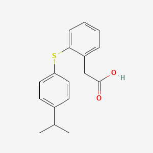 (2-{[4-(Propan-2-yl)phenyl]sulfanyl}phenyl)acetic acid