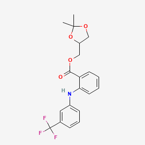 (2,2-Dimethyl-1,3-dioxolan-4-yl)methyl 2-[3-(trifluoromethyl)anilino]benzoate