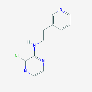 molecular formula C11H11ClN4 B1464564 3-氯-N-[2-(吡啶-3-基)乙基]吡嗪-2-胺 CAS No. 1248012-77-2