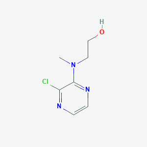 molecular formula C7H10ClN3O B1464566 2-[(3-氯吡嗪-2-基)(甲基)氨基]乙醇 CAS No. 1249072-73-8