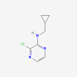 molecular formula C8H10ClN3 B1464575 3-氯-N-(环丙基甲基)吡嗪-2-胺 CAS No. 1249992-05-9