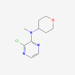 molecular formula C10H14ClN3O B1464577 3-氯-N-甲基-N-(氧杂环丁基)吡嗪-2-胺 CAS No. 1248219-22-8