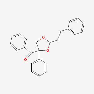 Phenyl[4-phenyl-2-(2-phenylethenyl)-1,3-dioxolan-4-yl]methanone