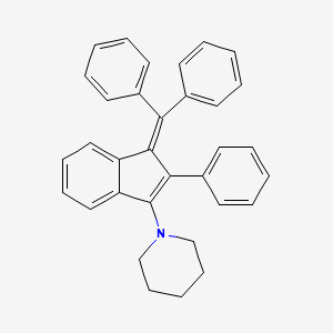 1-[1-(Diphenylmethylidene)-2-phenyl-1H-inden-3-yl]piperidine