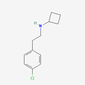 molecular formula C12H16ClN B1464588 N-[2-(4-chlorophenyl)ethyl]cyclobutanamine CAS No. 1250227-50-9