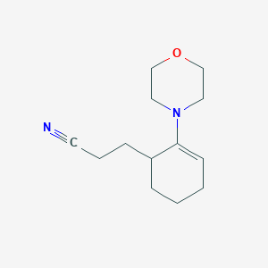 3-[2-(Morpholin-4-yl)cyclohex-2-en-1-yl]propanenitrile