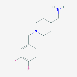 molecular formula C13H18F2N2 B1464591 [1-[(3,4-Difluorophenyl)methyl]piperidin-4-yl]methanamine CAS No. 1284987-01-4