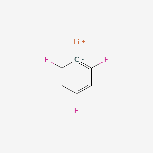 molecular formula C6H2F3Li B14645935 Lithium, (2,4,6-trifluorophenyl)- CAS No. 53732-49-3