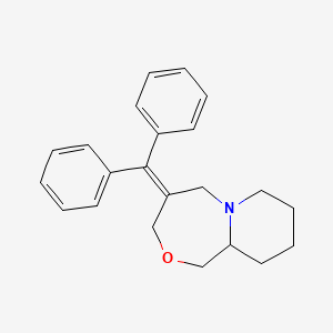 3H-Pyrido[2,1-c][1,4]oxazepine, 4-(diphenylmethylene)octahydro-