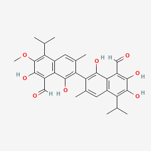 molecular formula C31H32O8 B14645941 6-Methoxygossypol CAS No. 54302-42-0