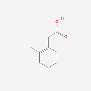 molecular formula C9H14O2 B14645965 (2-Methylcyclohex-1-en-1-yl)acetic acid CAS No. 54661-41-5