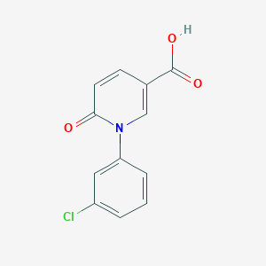 molecular formula C12H8ClNO3 B1464597 1-(3-氯苯基)-6-氧代-1,6-二氢吡啶-3-羧酸 CAS No. 1284635-72-8