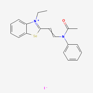 2-{2-[Acetyl(phenyl)amino]ethenyl}-3-ethyl-1,3-benzoselenazol-3-ium iodide