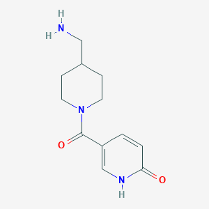 molecular formula C12H17N3O2 B1464602 (4-(アミノメチル)ピペリジン-1-イル)(6-ヒドロキシピリジン-3-イル)メタノン CAS No. 1281919-51-4