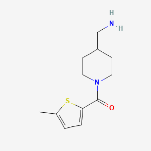 molecular formula C12H18N2OS B1464604 [1-(5-Methylthiophene-2-carbonyl)piperidin-4-yl]methanamine CAS No. 1250427-15-6