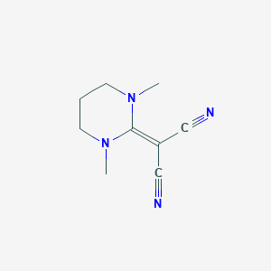 Propanedinitrile, (tetrahydro-1,3-dimethyl-2(1H)-pyrimidinylidene)-