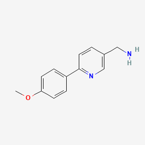 molecular formula C13H14N2O B1464623 (6-(4-Methoxyphenyl)pyridin-3-yl)methanamine CAS No. 1255636-14-6
