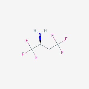 molecular formula C4H5F6N B1464631 (S)-1,1,1,4,4,4-六氟-2-丁基胺 CAS No. 1349699-79-1