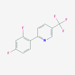 molecular formula C12H6F5N B1464632 2-(2,4-Difluorophenyl)-5-(trifluoromethyl)pyridine CAS No. 387827-64-7