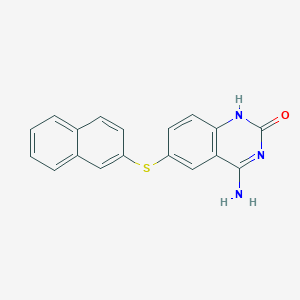 4-Amino-2-hydroxy-6-[2-naphthylthio]quinazoline