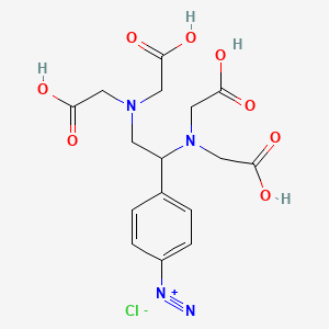 4-{1,2-Bis[bis(carboxymethyl)amino]ethyl}benzene-1-diazonium chloride