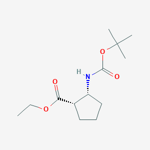 Ethyl (1S,2R)-2-(boc-amino)cyclopentanecarboxylate