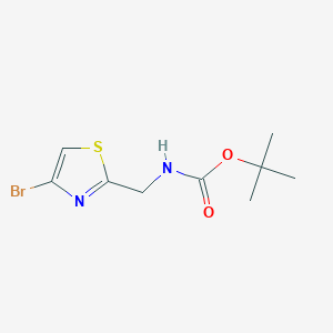 molecular formula C9H13BrN2O2S B1464639 Tert-butyl ((4-bromothiazol-2-YL)methyl)carbamate CAS No. 697299-87-9