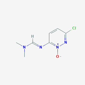 N'-(6-Chloro-2-oxo-2lambda~5~-pyridazin-3-yl)-N,N-dimethylmethanimidamide