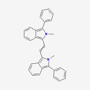 molecular formula C32H26N2 B14646461 1,1'-(Ethene-1,2-diyl)bis(2-methyl-3-phenyl-2H-isoindole) CAS No. 53860-69-8