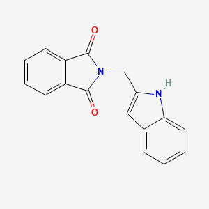 molecular formula C17H12N2O2 B14646490 2-[(1H-Indol-2-yl)methyl]-1H-isoindole-1,3(2H)-dione CAS No. 52765-23-8