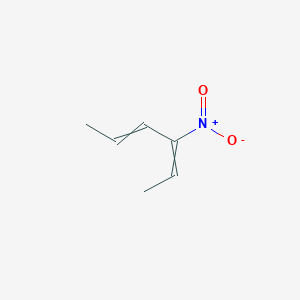 molecular formula C6H9NO2 B14646564 3-Nitrohexa-2,4-diene CAS No. 51500-24-4