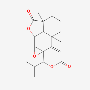 molecular formula C19H24O5 B14646588 Nagilactone F,8-epoxy- CAS No. 54267-49-1