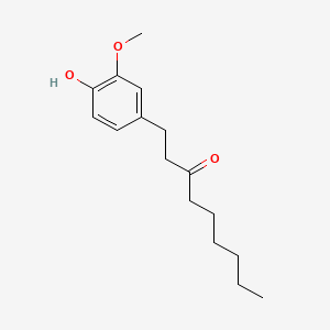 molecular formula C16H24O3 B14646639 1-(4-Hydroxy-3-methoxyphenyl)nonan-3-one CAS No. 53172-03-5