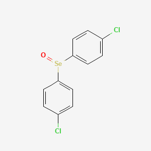 molecular formula C12H8Cl2OSe B14646658 Benzene, 1,1'-seleninylbis[4-chloro- CAS No. 51517-22-7