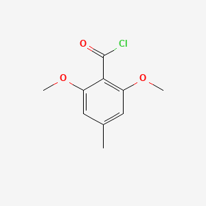 molecular formula C10H11ClO3 B14646660 Benzoyl chloride, 2,6-dimethoxy-4-methyl- CAS No. 54812-40-7