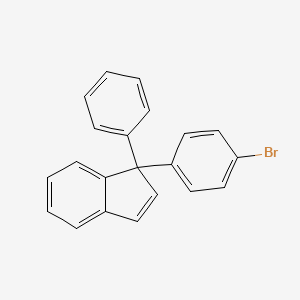 molecular formula C21H15Br B14646699 1-(4-Bromophenyl)-1-phenyl-1H-indene CAS No. 52033-61-1