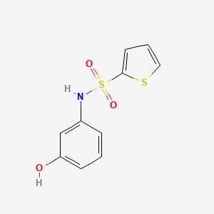 molecular formula C10H9NO3S2 B14646707 N-(3-Hydroxyphenyl)thiophene-2-sulfonamide CAS No. 53442-34-5