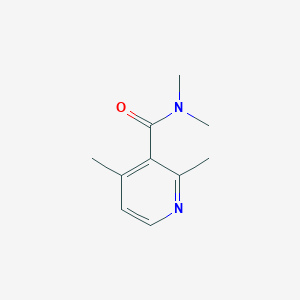 molecular formula C10H14N2O B14646730 N,N,2,4-Tetramethylpyridine-3-carboxamide CAS No. 55314-19-7