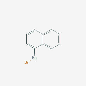 molecular formula C10H7BrHg B14646758 Bromo(naphthalen-1-yl)mercury CAS No. 51724-96-0