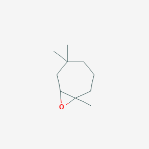 molecular formula C10H18O B14646768 1,5,5-Trimethyl-8-oxabicyclo[5.1.0]octane CAS No. 52209-72-0