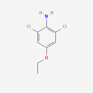 molecular formula C8H9Cl2NO B14646782 2,6-Dichloro-4-ethoxyaniline CAS No. 51225-20-8